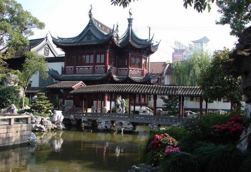 Los bellos jardines Yuyuan en Shangai
